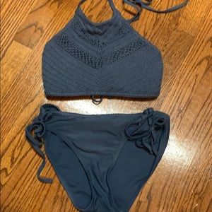 Halter top 2 pc bathing suit